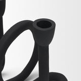 Serpens Black Metal Narrow Candle Holder by Mercana at Eve Furniture