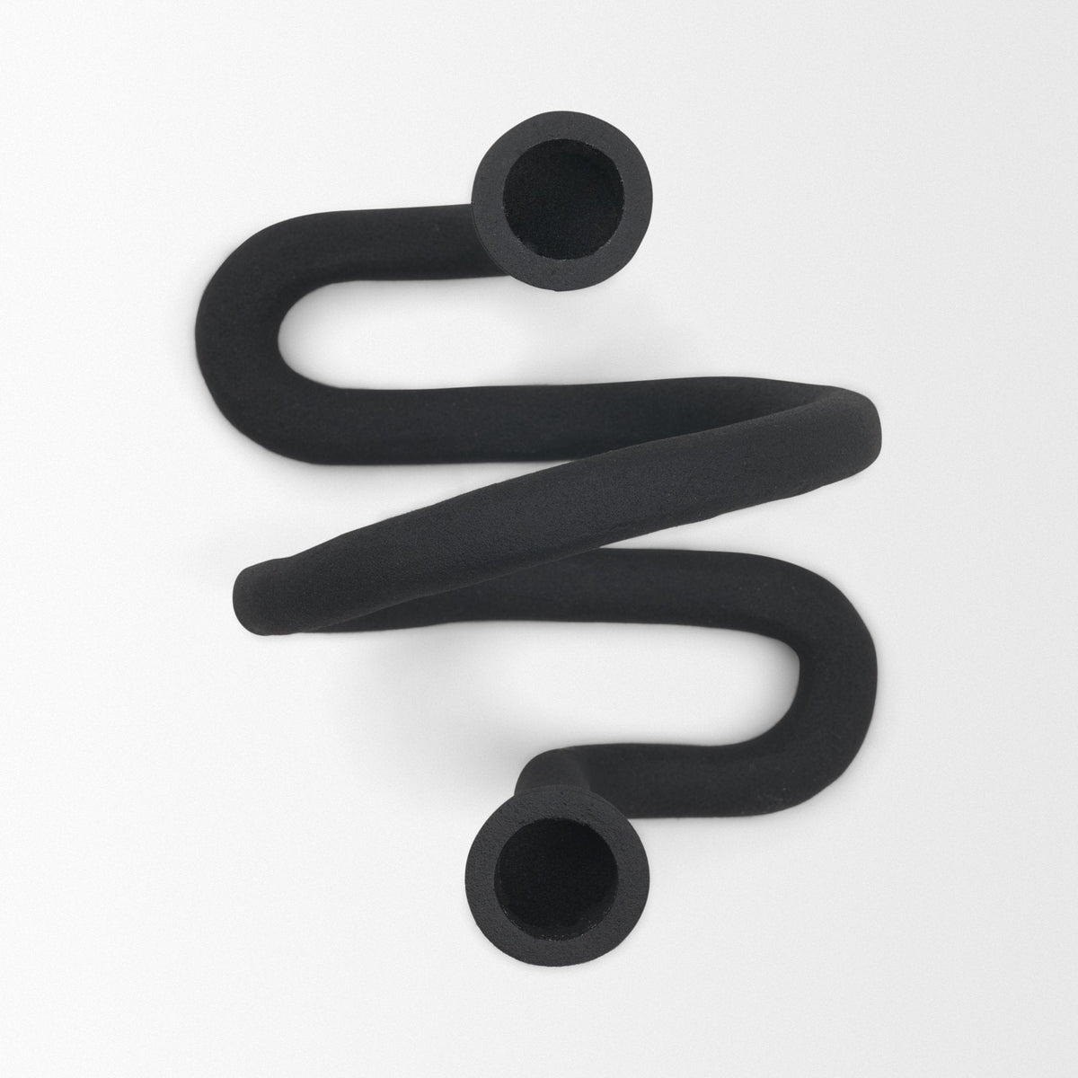 Serpens Black Metal Narrow Candle Holder by Mercana at Eve Furniture