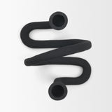 Serpens Black Metal Narrow Candle Holder by Mercana at Eve Furniture
