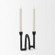 Serpens Black Metal Narrow Candle Holder by Mercana at Eve Furniture