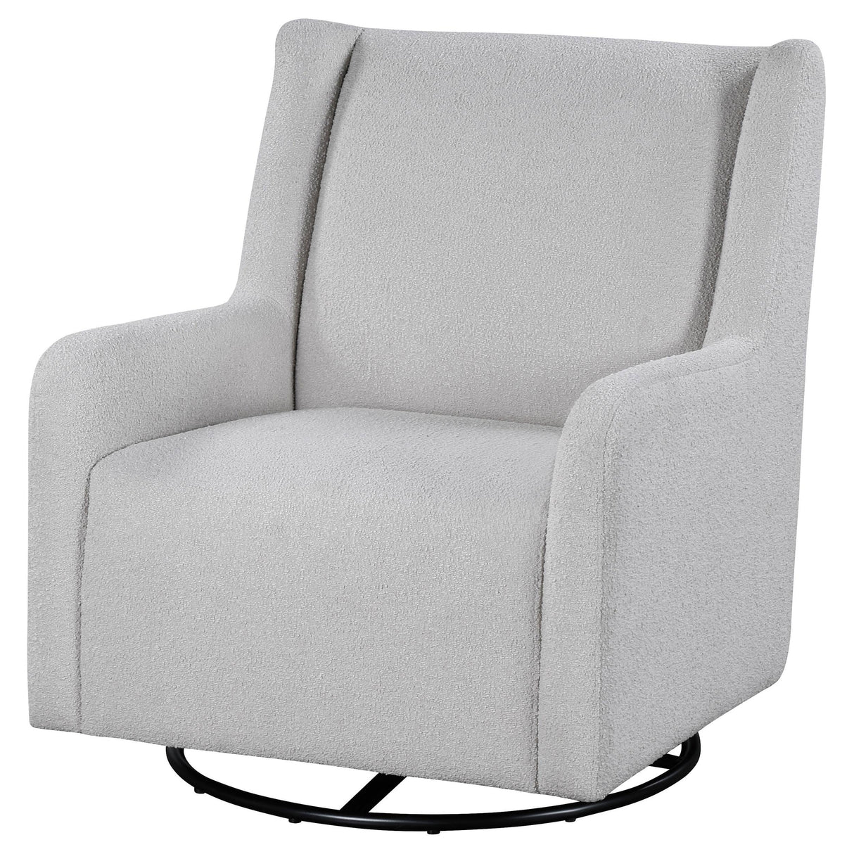 Serra Dove Boucle Swivel Glider Recliner by Coaster at Eve Furniture