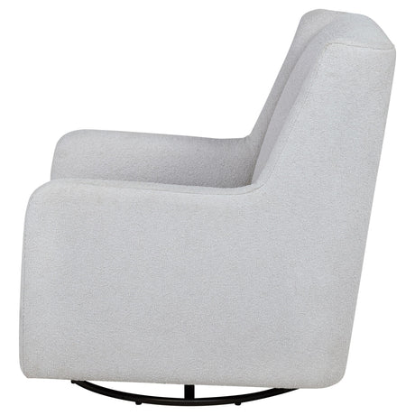 Serra Dove Boucle Swivel Glider Recliner by Coaster at Eve Furniture