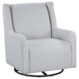 Serra Dove Boucle Swivel Glider Recliner by Coaster at Eve Furniture
