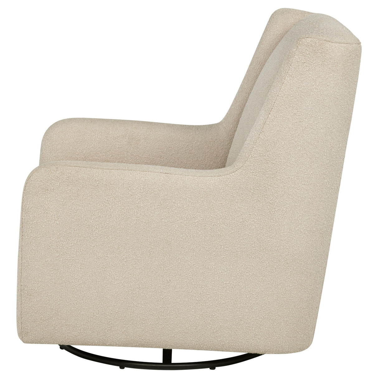 Serra Sandy Beige Boucle Swivel Glider Recliner by Coaster at Eve Furniture