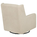 Serra Sandy Beige Boucle Swivel Glider Recliner by Coaster at Eve Furniture