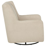 Serra Sandy Beige Boucle Swivel Glider Recliner by Coaster at Eve Furniture