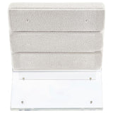 Serreta Ivory Boucle Upholstered Armless Accent Chair with Clear Acrylic Frame by Coaster at Eve Furniture
