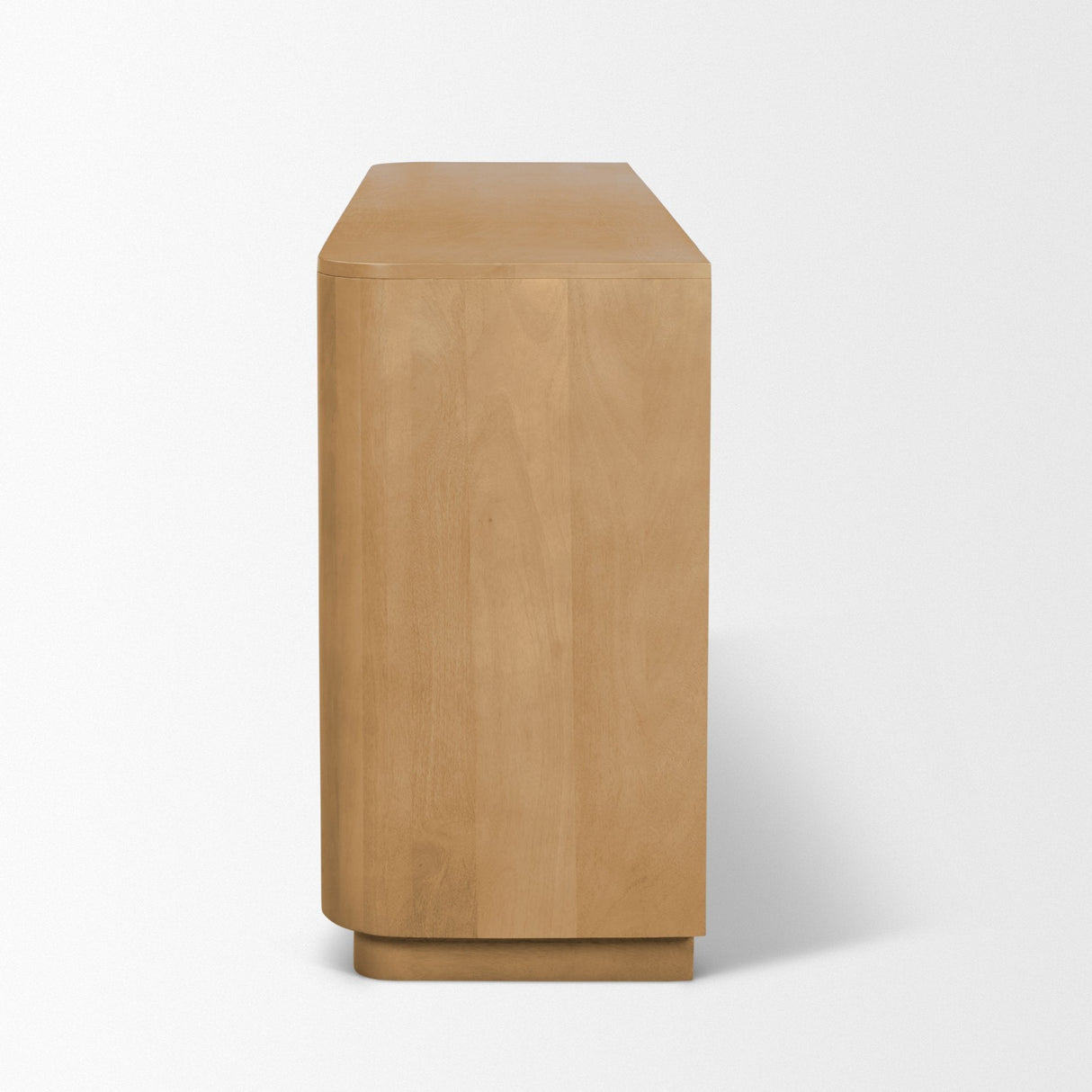 Serrin Solid Wood w/ Travertine 4 Door Closed Sideboard by Mercana at Eve Furniture