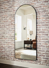 Sethall Black Floor Mirror by Ashley at Eve Furniture