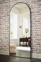 Sethall Black Floor Mirror by Ashley at Eve Furniture
