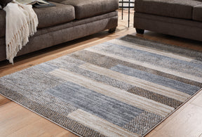 Sethburn Cream/Brown/Gray Medium Rug by Ashley at Eve Furniture