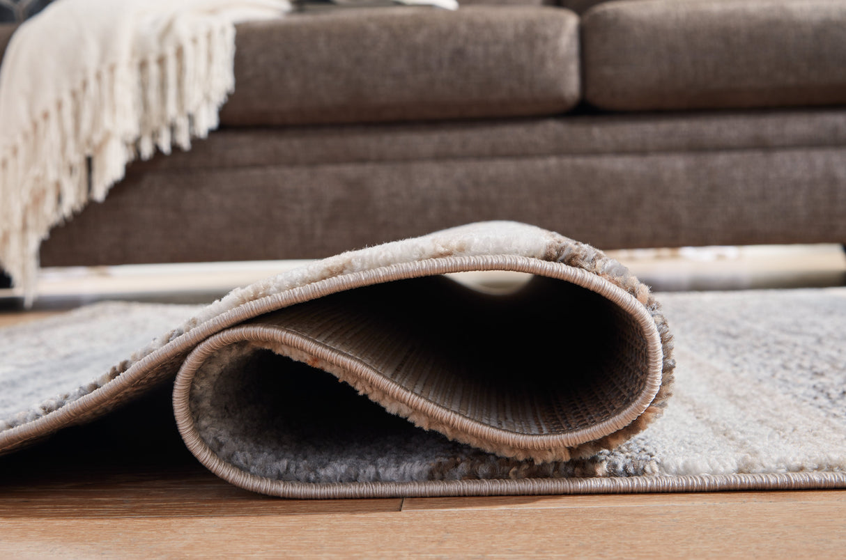 Sethburn Cream/Brown/Gray Medium Rug by ASHLEY FURNITURE at Eve Furniture