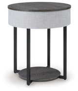 Sethlen Gray/Black Accent Table