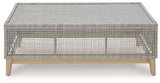 Seton Creek Gray Outdoor Coffee Table by Ashley at Eve Furniture