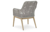 Seton Creek Gray Outdoor Dining Arm Chair by Ashley at Eve Furniture