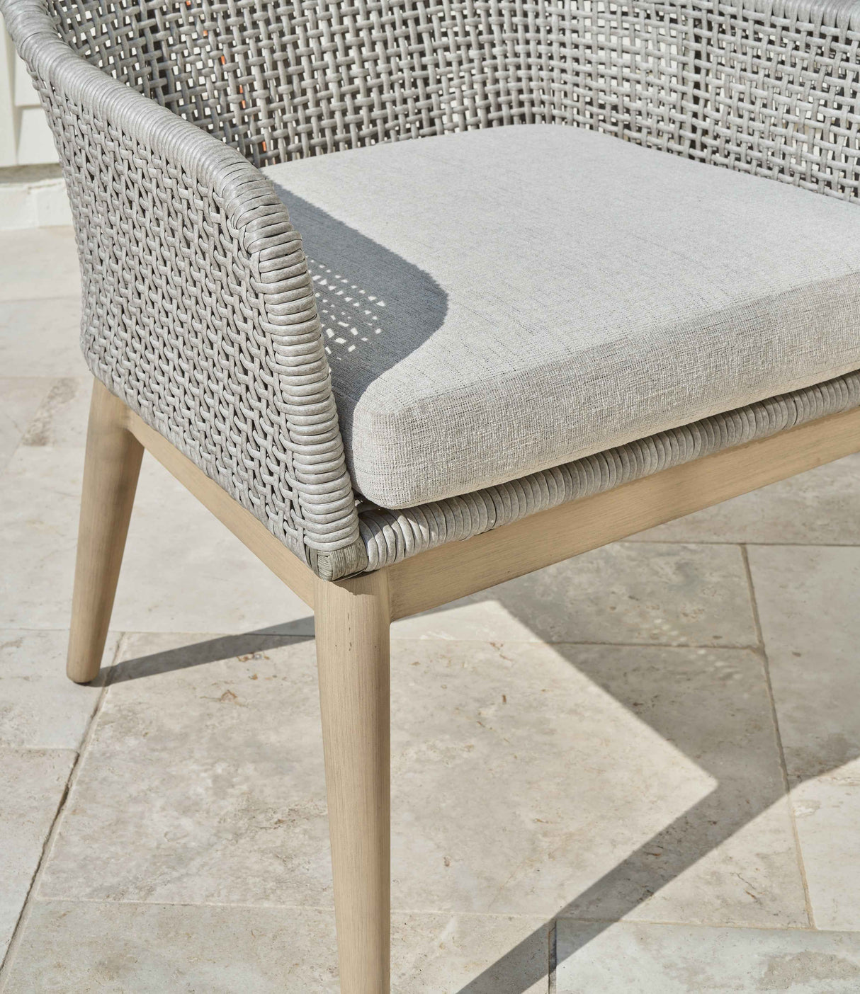 Seton Creek Gray Outdoor Dining Arm Chair by Ashley at Eve Furniture
