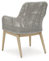 Seton Creek Gray Outdoor Dining Arm Chair