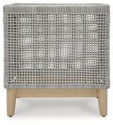 Seton Creek Gray Outdoor End Table by Ashley at Eve Furniture