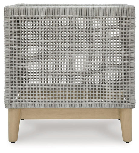 Seton Creek Gray Outdoor End Table by Ashley at Eve Furniture
