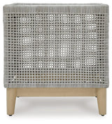 Seton Creek Gray Outdoor End Table by Ashley at Eve Furniture