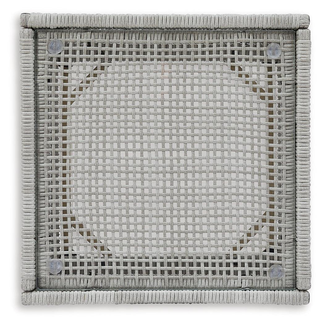 Seton Creek Gray Outdoor End Table by Ashley at Eve Furniture