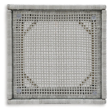 Seton Creek Gray Outdoor End Table by Ashley at Eve Furniture