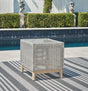 Seton Creek Gray Outdoor End Table by Ashley at Eve Furniture