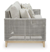 Seton Creek Gray Outdoor Sofa with Cushion by Ashley at Eve Furniture