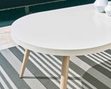Seton Creek White Outdoor Dining Table by Ashley at Eve Furniture