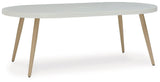 Seton Creek White Outdoor Dining Table by Ashley at Eve Furniture