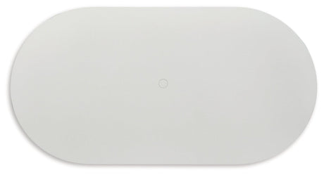 Seton Creek White Outdoor Dining Table by Ashley at Eve Furniture