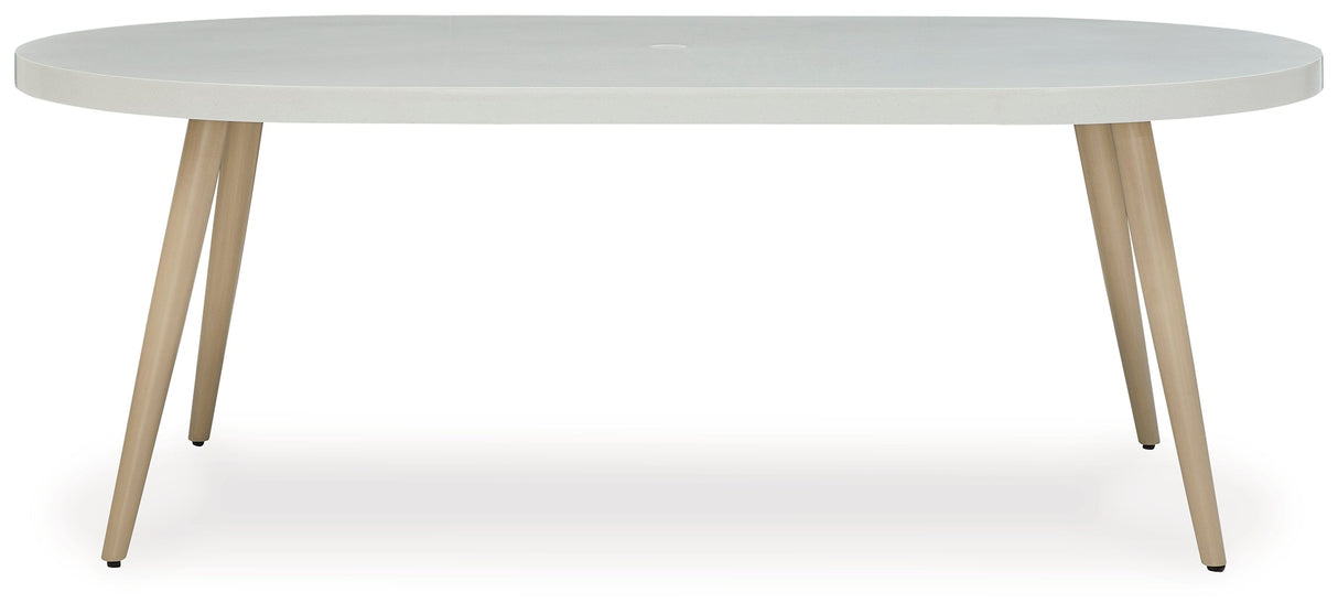 Seton Creek White Outdoor Dining Table