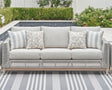Seton Creek Gray Outdoor Sofa with Cushion by Ashley at Eve Furniture