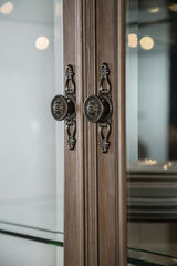 Seven Oaks Weathered Oak Hutch & Buffet by Furniture of America at Eve Furniture