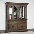 Seven Oaks Weathered Oak Hutch & Buffet by Furniture of America at Eve Furniture