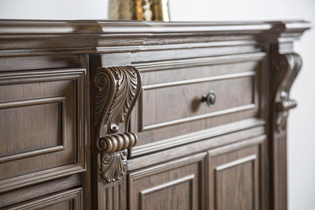 Seven Oaks Weathered Oak Side Board by Furniture of America at Eve Furniture