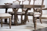 Seven Rustic Weathered Oak 9-Piece Dining Room Set by Furniture of America at Eve Furniture