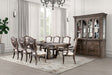 Seven Rustic Weathered Oak 9-Piece Dining Room Set by Furniture of America at Eve Furniture