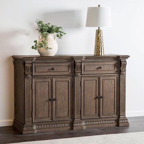 Seven Oaks Weathered Oak Side Board by Furniture of America at Eve Furniture