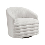 Seville Beige Swivel Chair by Homelegance at Eve Furniture