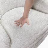 Seville Beige Swivel Chair by Homelegance at Eve Furniture