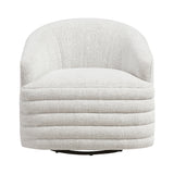 Seville Beige Swivel Chair by Homelegance at Eve Furniture