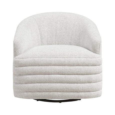 Seville Beige Swivel Chair by Homelegance at Eve Furniture