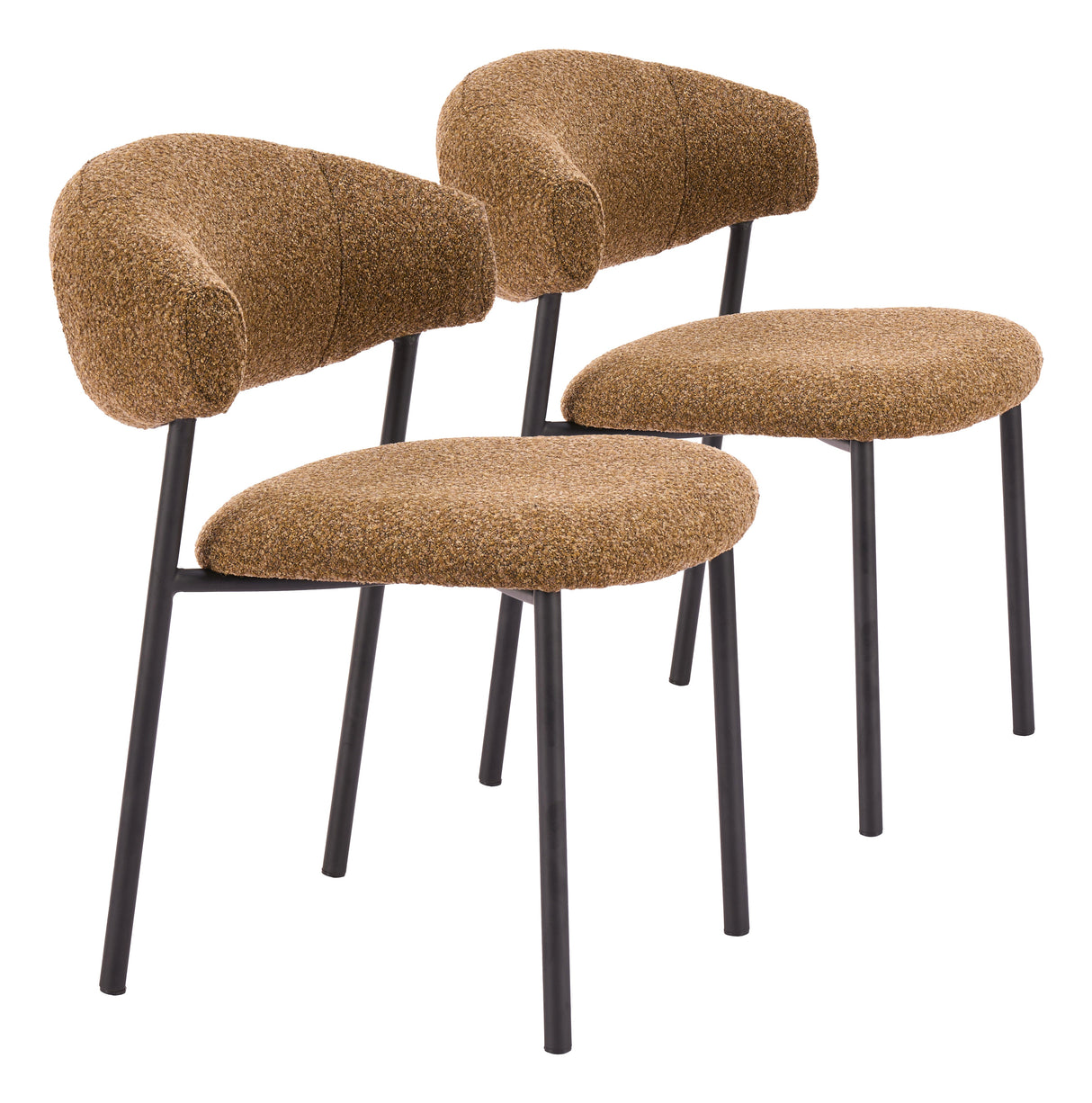 Seville Brown Cork Dining Chair (Set of 2) by Zuomod at Eve Furniture
