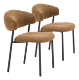 Seville Brown Cork Dining Chair (Set of 2) by Zuomod at Eve Furniture