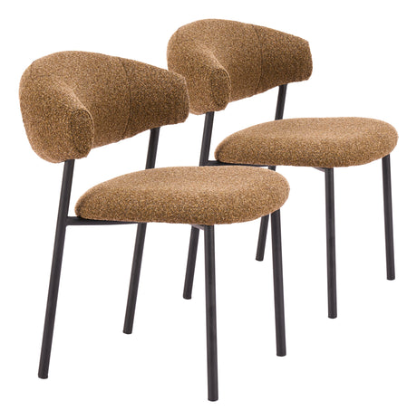 Seville Brown Cork Dining Chair (Set of 2) by Zuomod at Eve Furniture