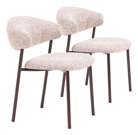 Seville Cloud Beige Dining Chair (Set of 2) by Zuomod at Eve Furniture