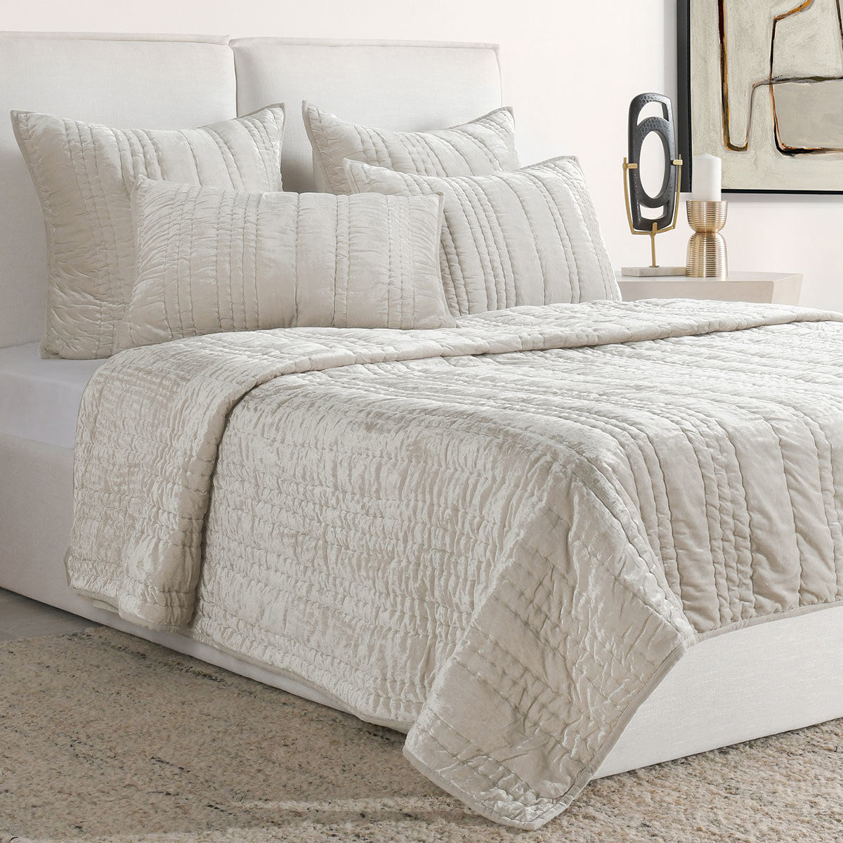 Seville Oyster Gray Quilt Collection by Classic Home at Eve Furniture
