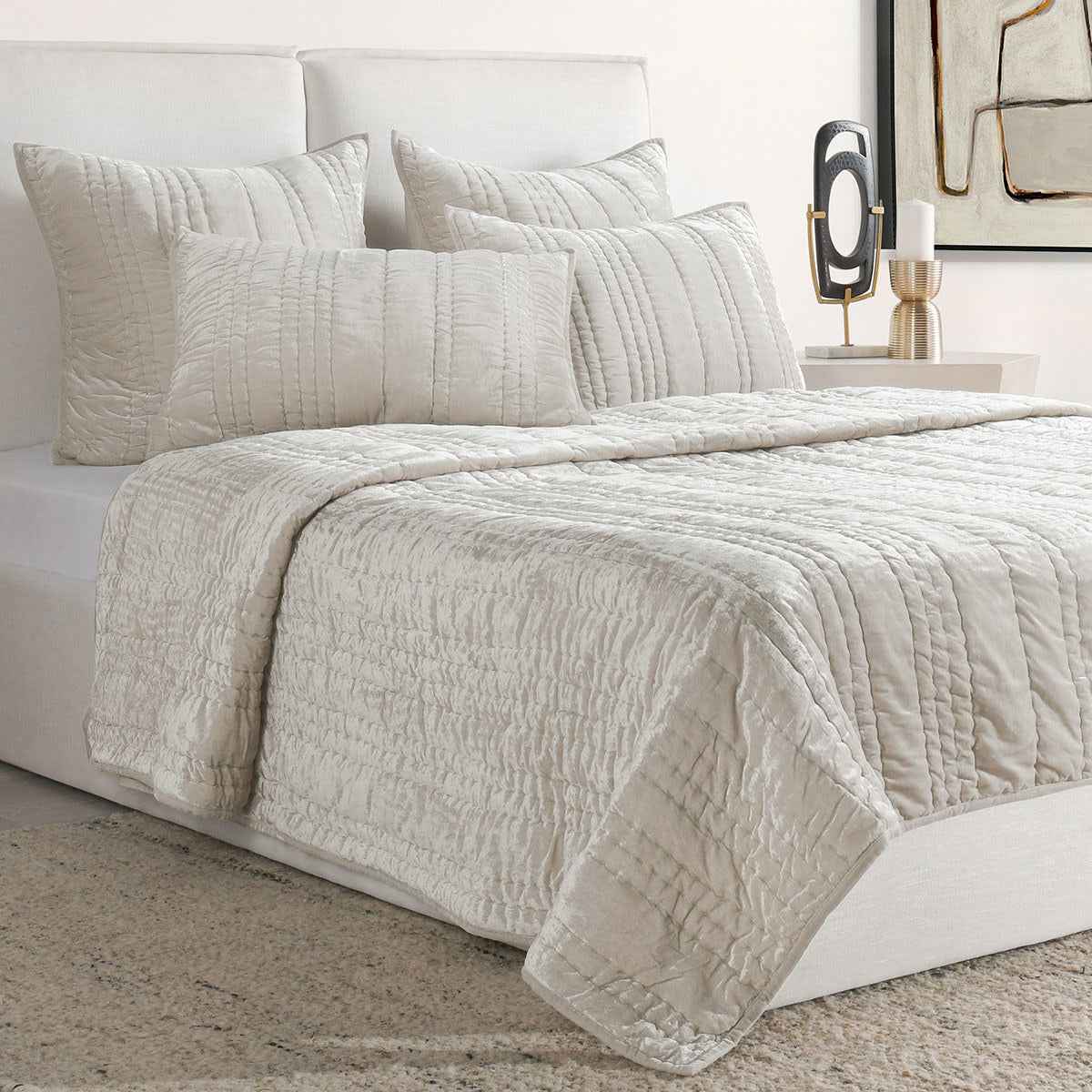 Seville Oyster Gray Quilt Collection by Classic Home at Eve Furniture