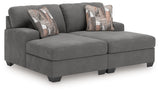 Seyler Lane Greystone 2-Piece Super Chaise by Ashley at Eve Furniture